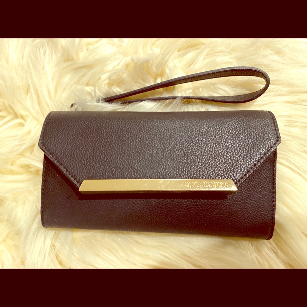 Vince Camuto Black Wallet with Strap